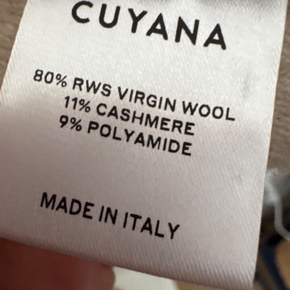 Cuyana Wool Cashmere Wrap Sweater Coat Beige M - Picture 7 of 9